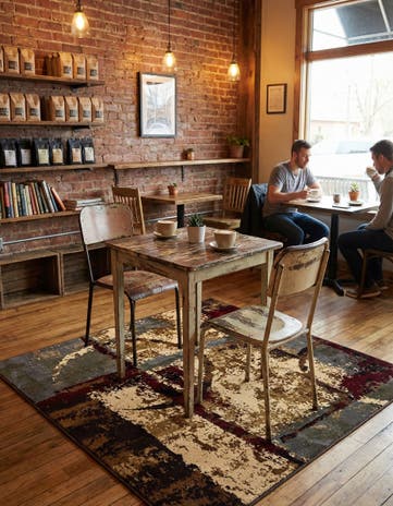 Cafe Square Rug