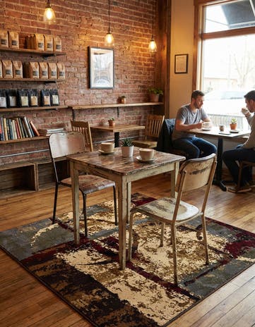 Cafe Square Rug