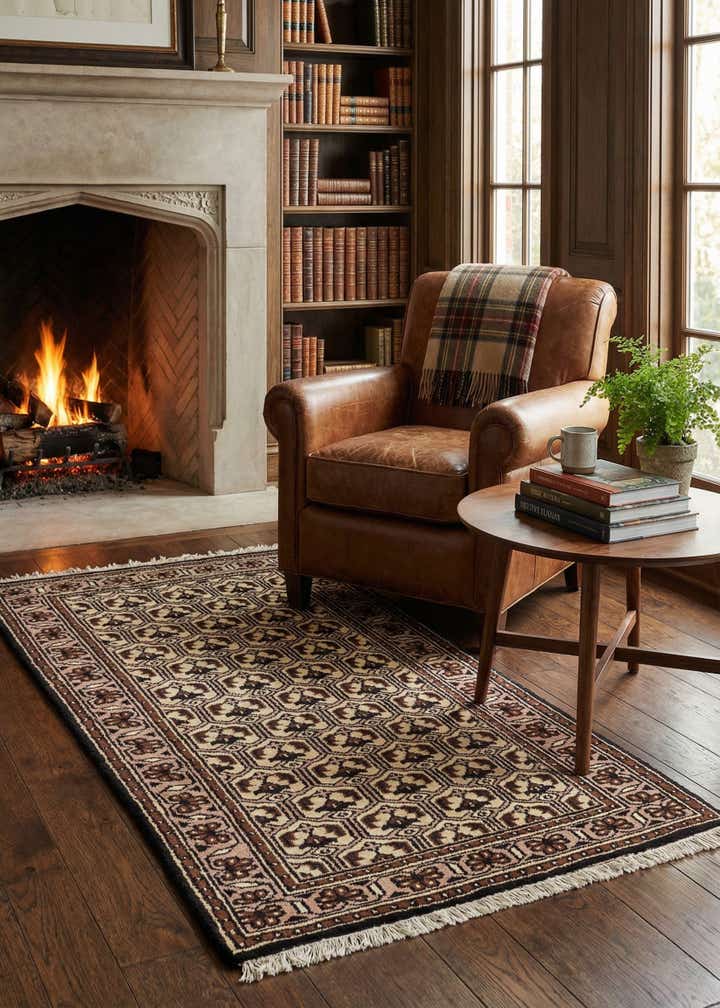 3' x 5' 3 Hand Knotted Ferdos Wool Rug
