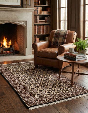 3' x 5' 3 Hand Knotted Ferdos Wool Rug