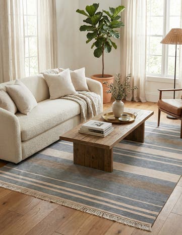 4' 9 x 6' 8 Hand Knotted Darya Wool Rug