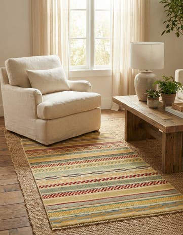2' 7 x 4' Hand Knotted Modern Ziegler Rug