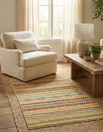 2' 7 x 4' Hand Knotted Modern Ziegler Rug