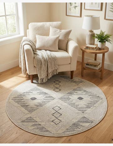 3' 3 x 3' 3 Arlo Round Rug