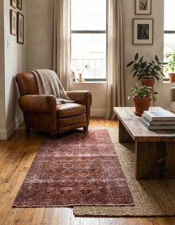 3' x 6' Hand Knotted Ultra Vintage Persian Wool Runner Rug