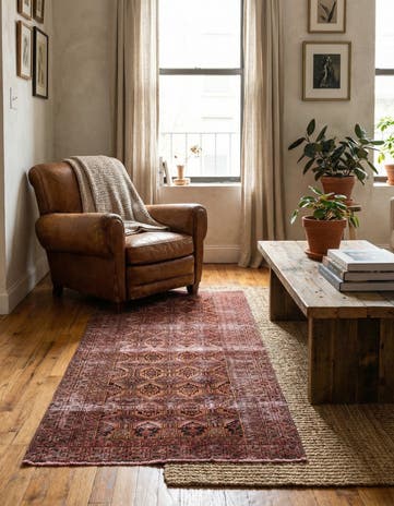 3' x 6' Hand Knotted Ultra Vintage Persian Wool Runner Rug