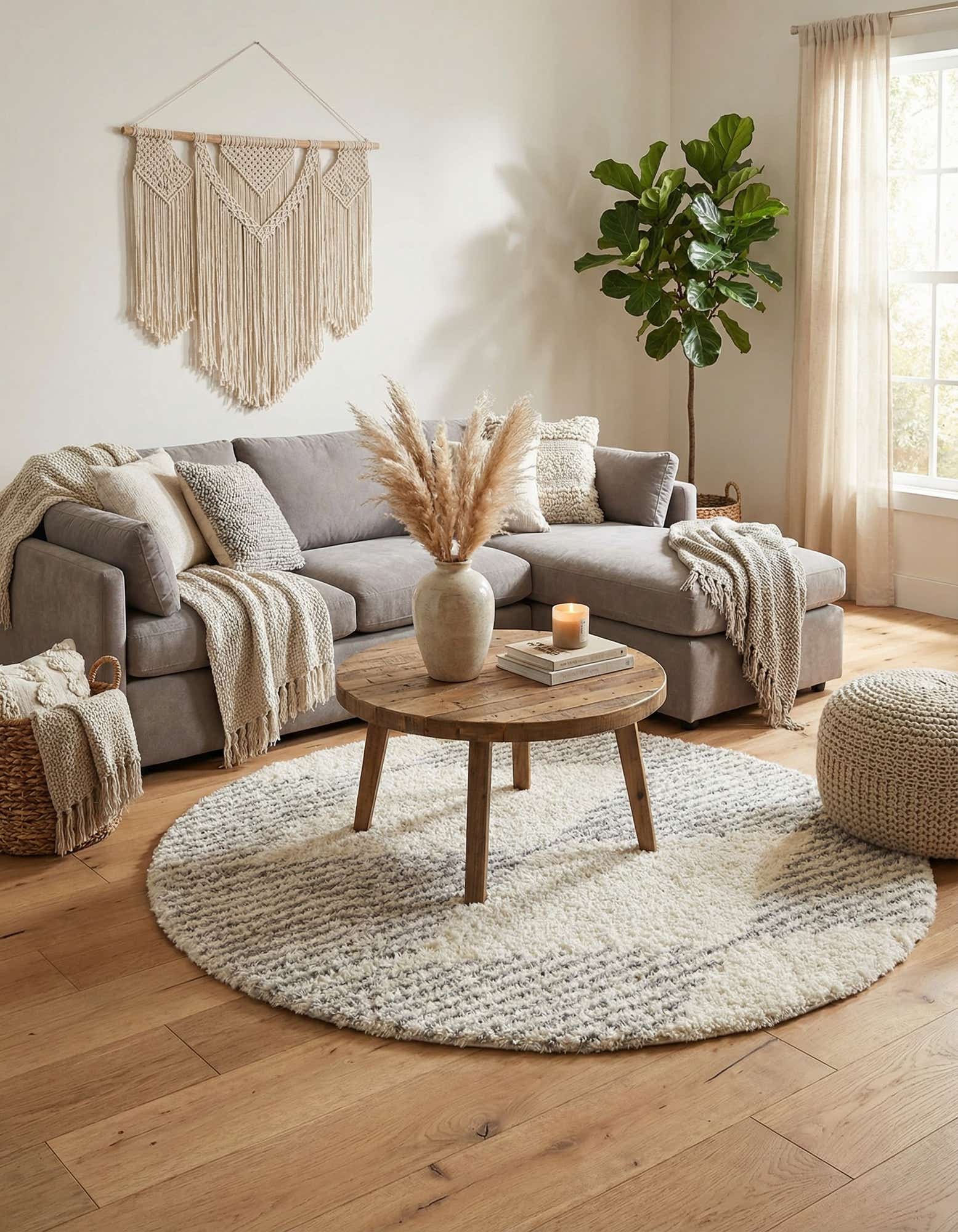 8' x 8' Infinity Shag Round Rug