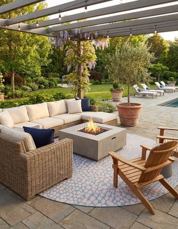 13' x 13' Easy-Clean Jill Zarin Cape Town Indoor / Outdoor Round Rug