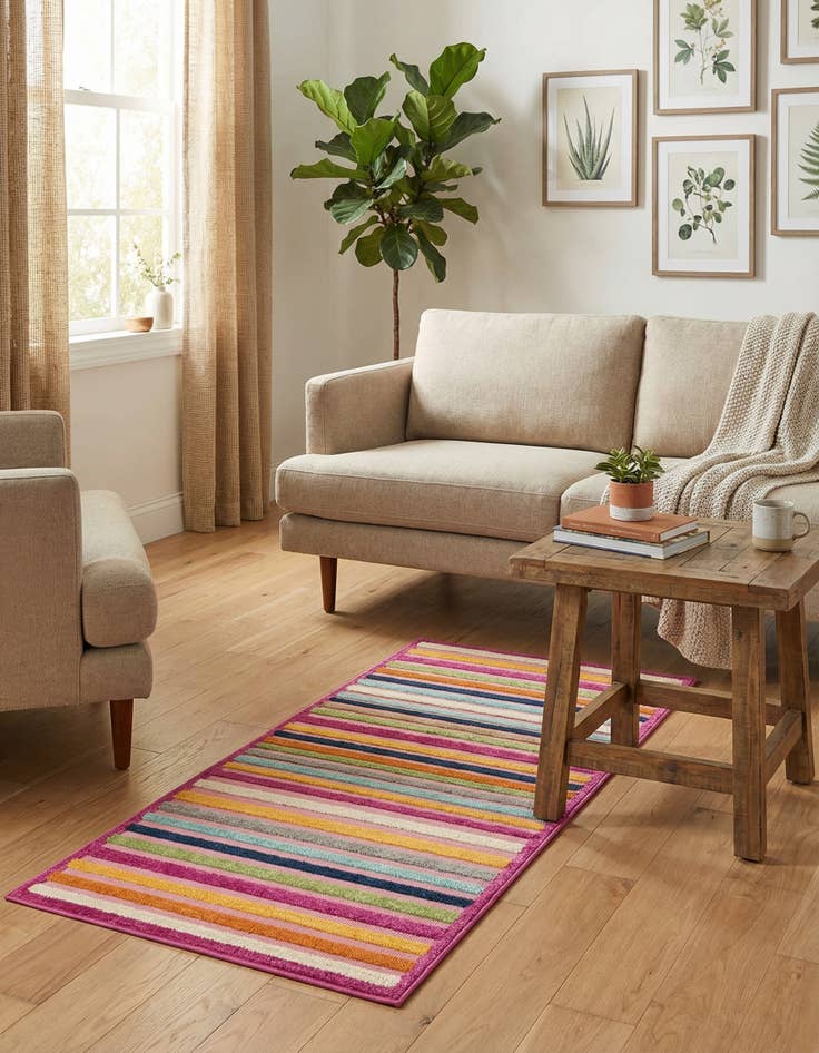 Detail image of  2' x 6'  Washable Aruba Indoor / Outdoor Runner Rug