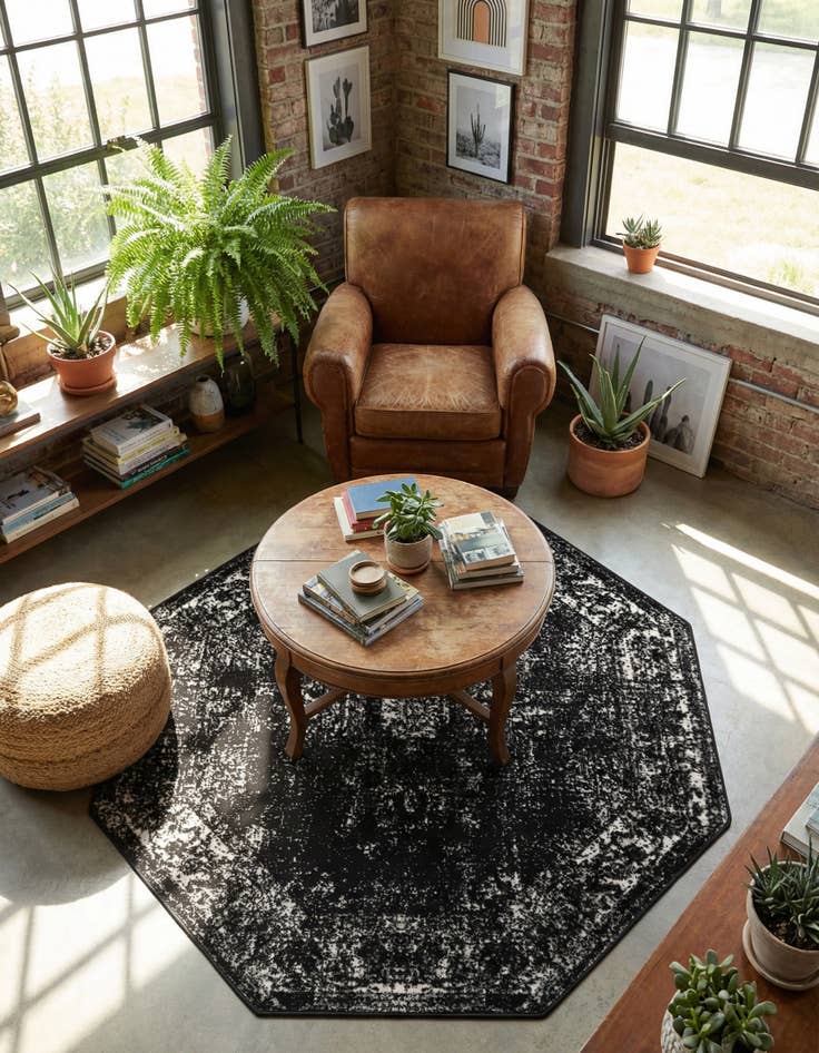 Detail image of 6' 1 x 6' 1 Monaco Octagon Rug