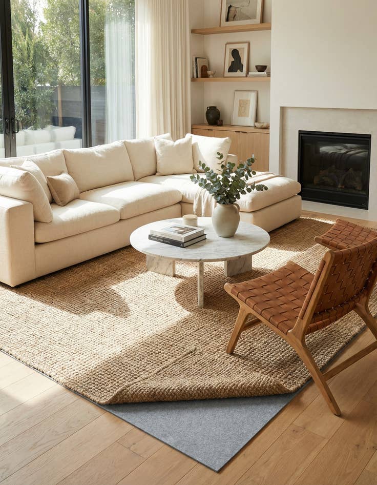 Detail image of 9' 10 x 9' 10 Square Everyday Performance Rug Pad