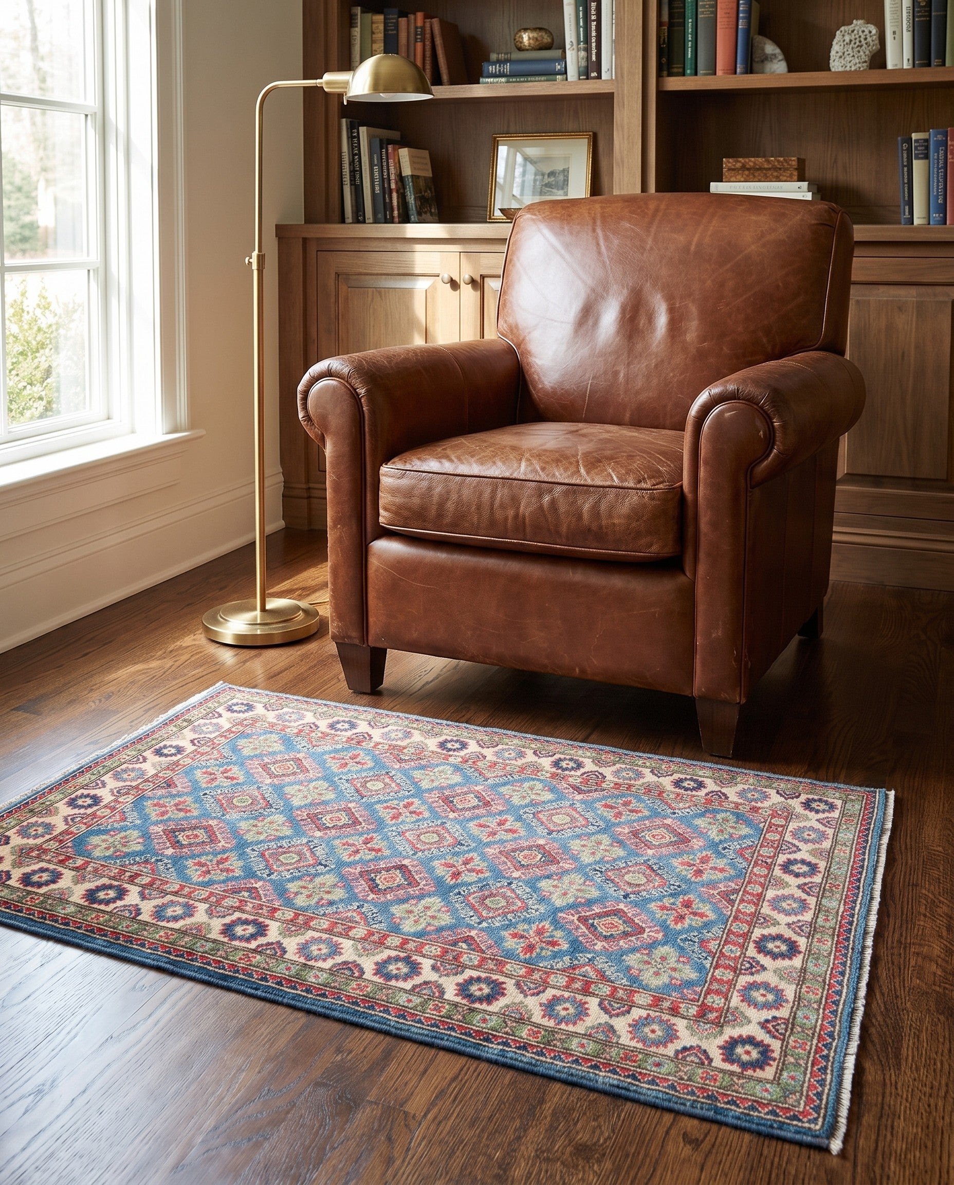 3' 11 x 5' 6 Hand Knotted Kazak Rug