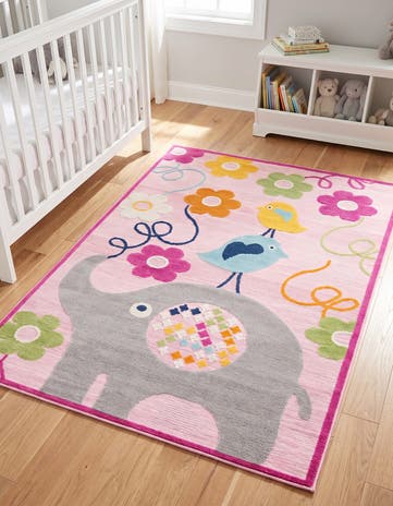 5' 3 x 7' 7 Easy-Clean Indoor / Outdoor Rug