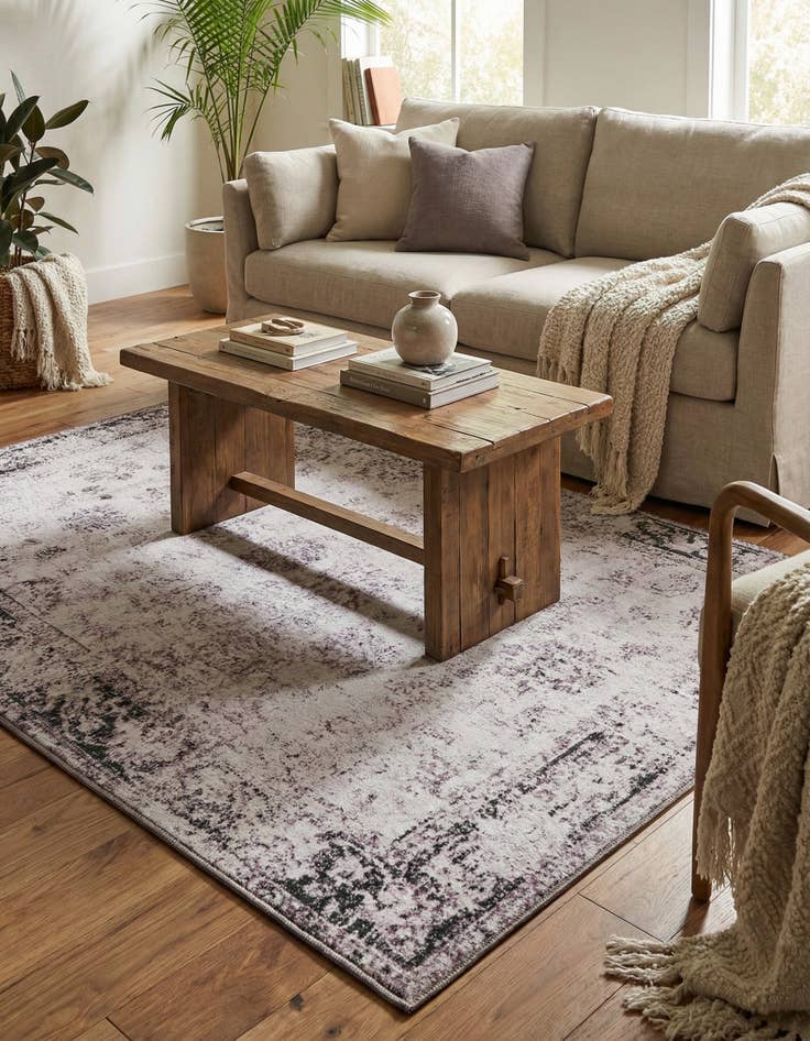 Detail image of 4' 3 x 6' 3 Monaco Washable Rug