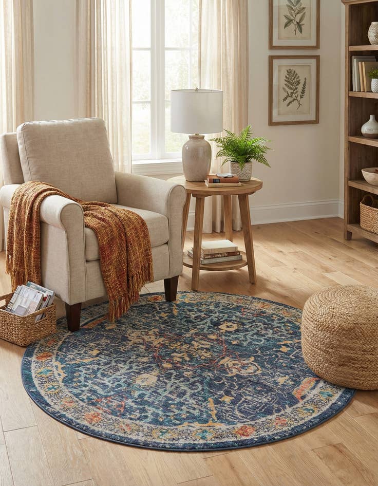 Detail image of 4' x 4' Lola Round Rug
