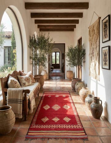 5' 9 x 13' 9 Hand Knotted Moroccan Wool Runner Rug