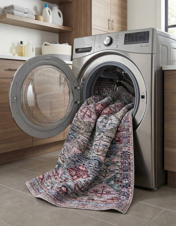 Detail image of 5' 3 x 8'  Washable Mangata Rug