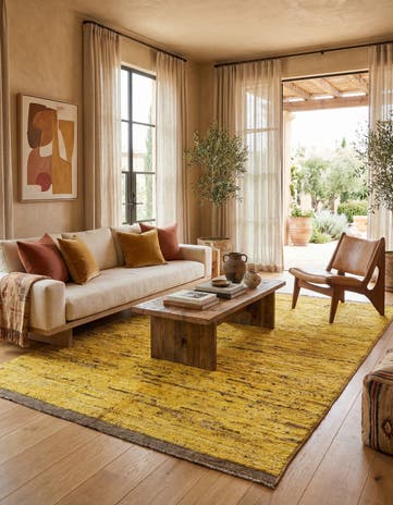 5' 8 x 7' 11 Hand Knotted Moroccan Wool Rug