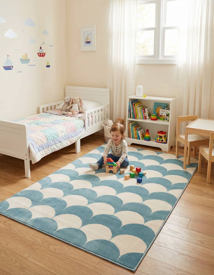 Detail image of 4' x 6' Whimsy Kids Rug