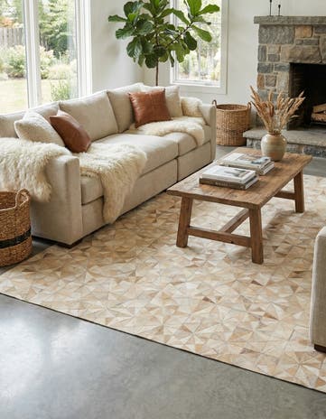 5' 9 x 7' 11 Cowhide - Patchwork Rug