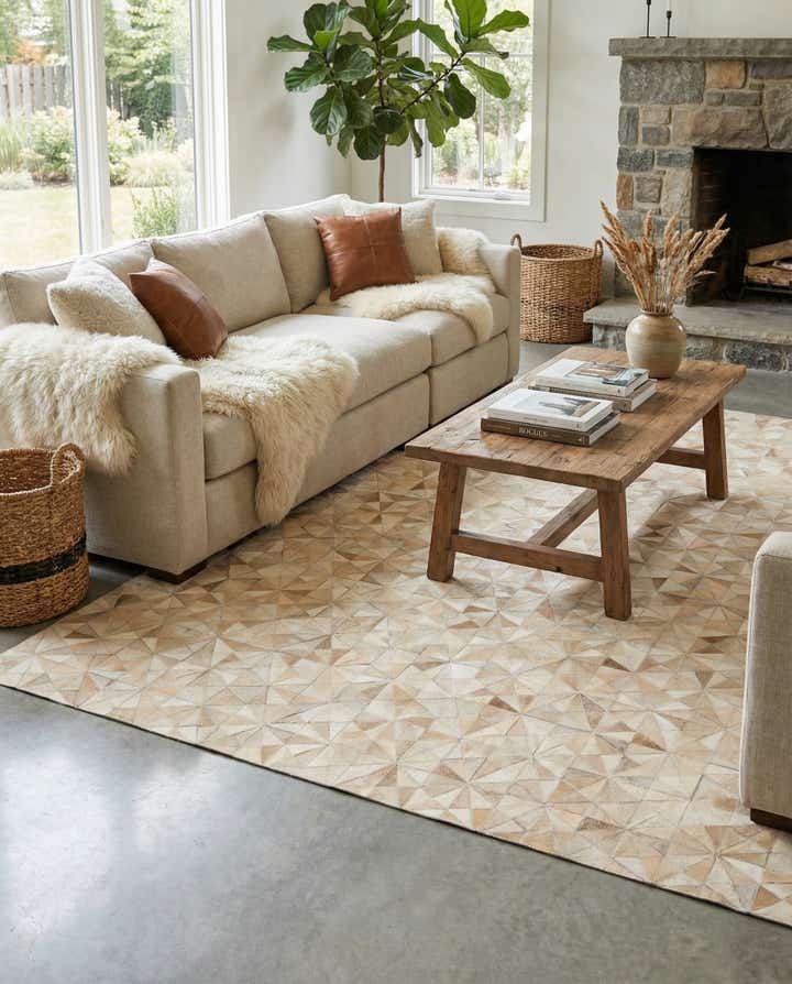 5' 9 x 7' 11 Cowhide - Patchwork Rug