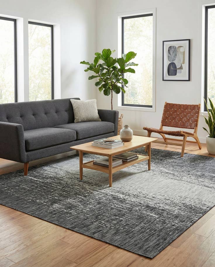 Detail image of 7' x 10' Easy-Clean Modern Indoor / Outdoor Rug