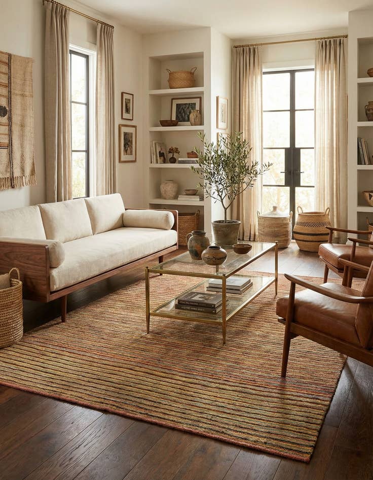 Detail image of  4' 11 x 6' 6 Juma Wool Rug