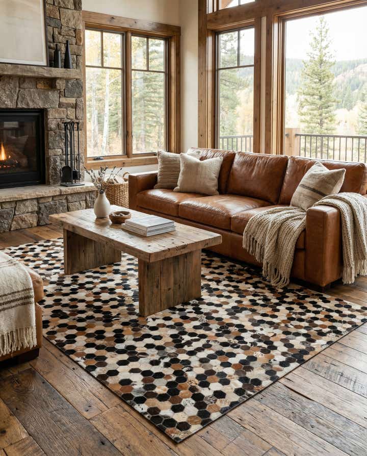 5' 1 x 7' 11 Cowhide - Patchwork Rug