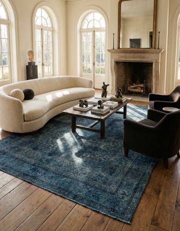 9' 5 x 13' Hand Knotted Ultra Vintage Persian Wool Rug