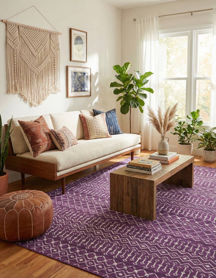 Detail image of  10' 8 x 16' 5 Kasbah Trellis Rug