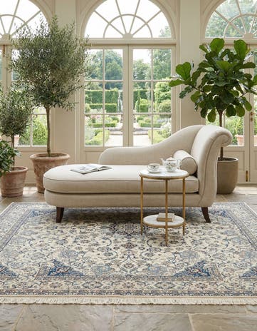 5' 1 x 8' 4 Hand Knotted Nain Rug
