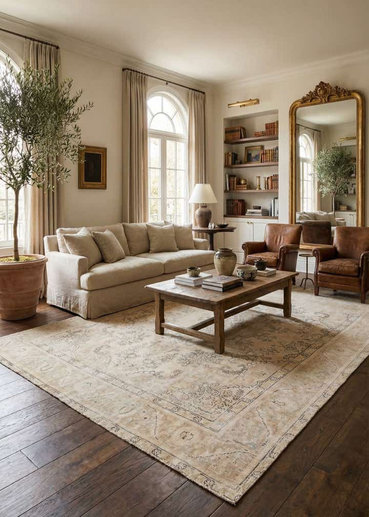 9' 5 x 12' 3 Hand Knotted Ultra Vintage Persian Wool Rug
