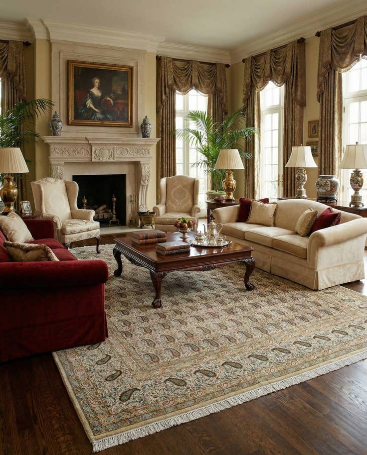 Detail image of 10' 2 x 13' 1 Kerman Wool Rug