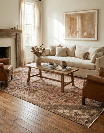 5' x 8' Hand Knotted Ultra Vintage Persian Wool Rug