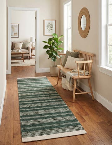 2' 7 x 10' Hand Woven Lariat Runner Rug