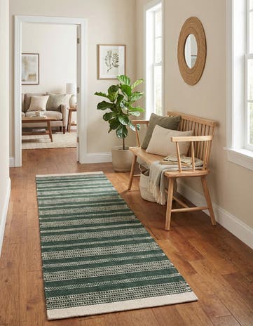 2' 7 x 10' Hand Woven Lariat Runner Rug