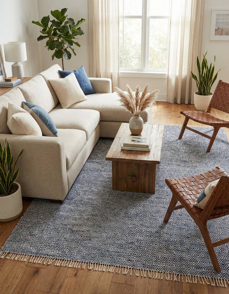 Detail image of 12' x 15' 11  Hand Woven Braided Jute Rug