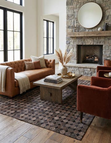 5' 3 x 7' 6 Cowhide Rug