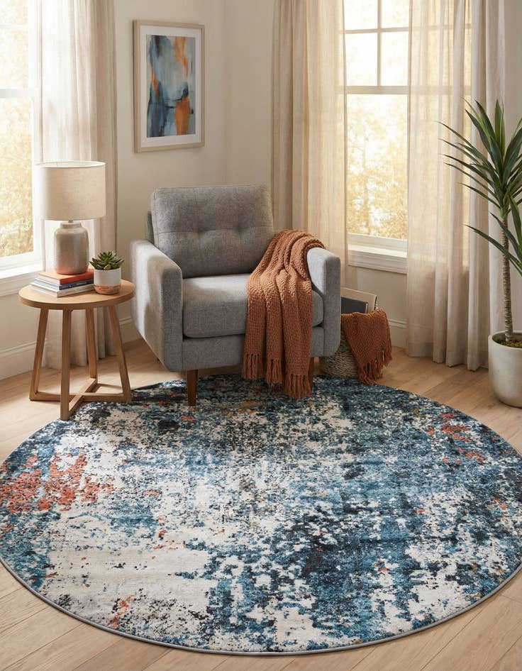 Detail image of  6' x 6' Leipzig Round Rug