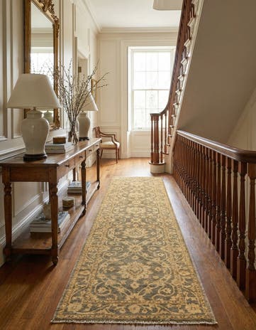 2' 7 x 9' 10 Hand Knotted Peshawar Ziegler Oriental Runner Rug