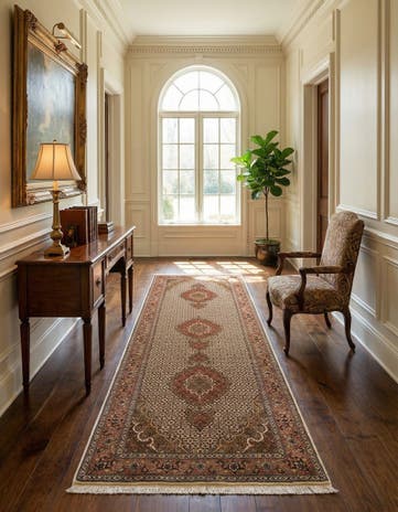 2' 8 x 10' Tabriz Mahi Wool Runner Rug