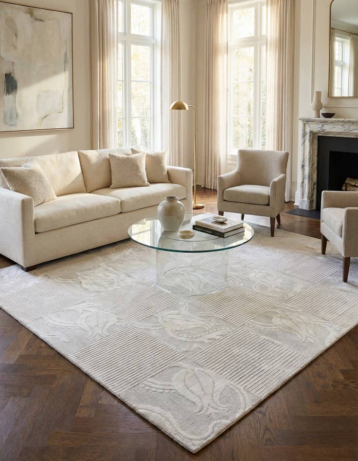 Detail image of 8' 2 x 11' 9  Hand Knotted Darya Wool Rug