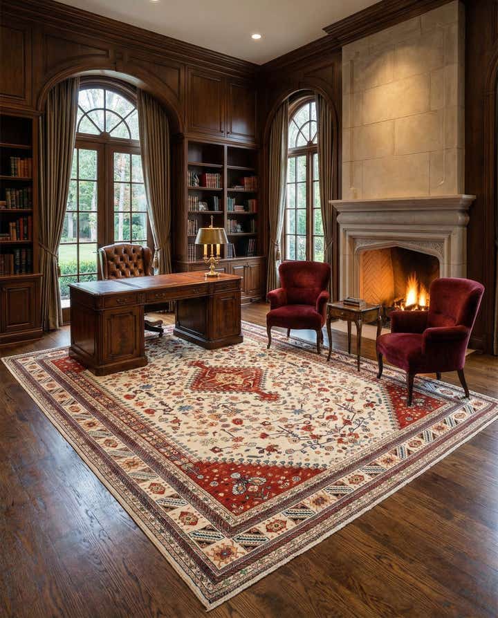 7' 11 x 11' 2 Hand Knotted Luribaft Rug
