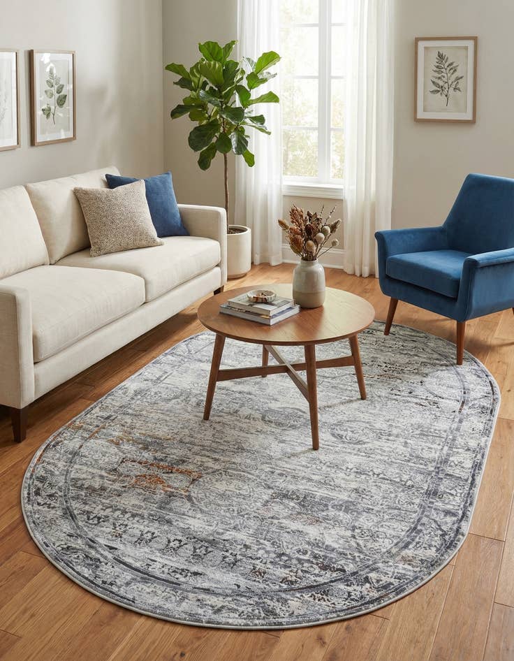 Detail image of  5' 3 x 8' Finsbury Oval Rug