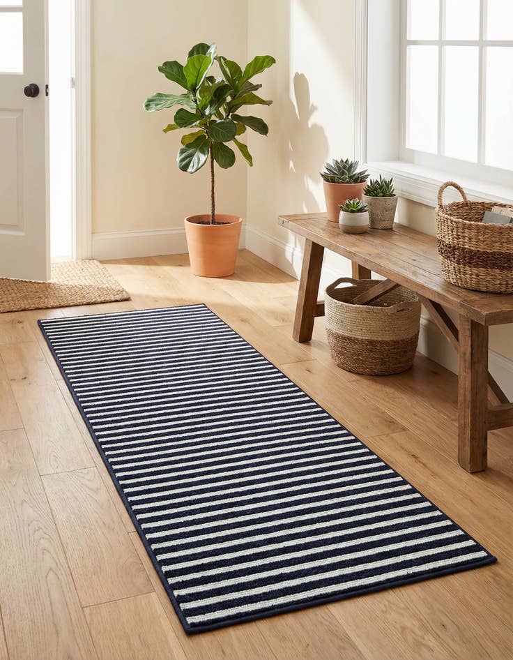Detail image of 2' x 6'  Washable Sabrina Soto Indoor / Outdoor Runner Rug