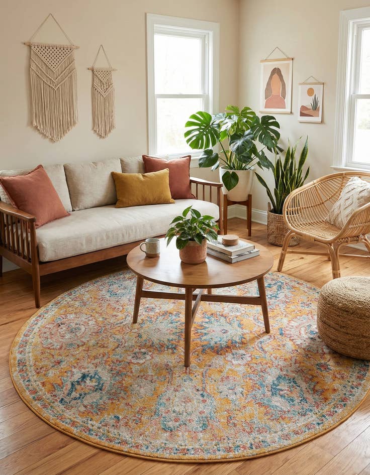 Detail image of  4' x 4' Lola Round Rug