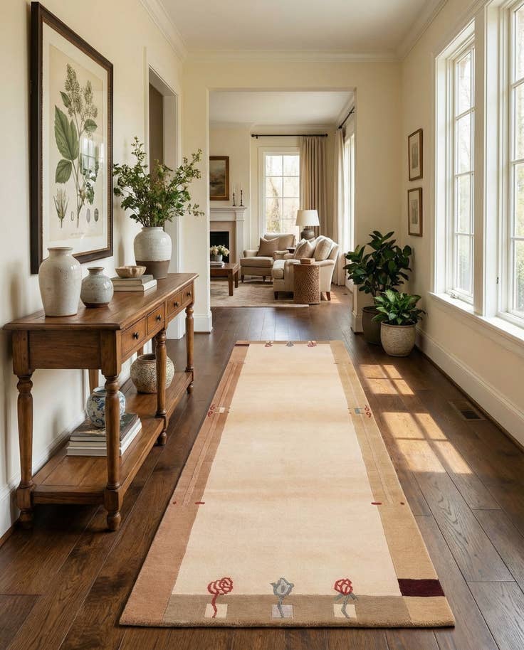 Detail image of 2' 9 x 9' 11 Hand Knotted Darya Wool Runner Rug
