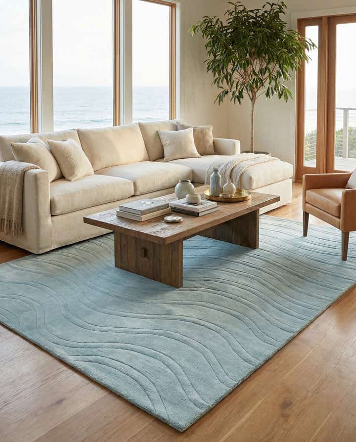 6' 9 x 9' 10 Hand Knotted Darya Wool Rug