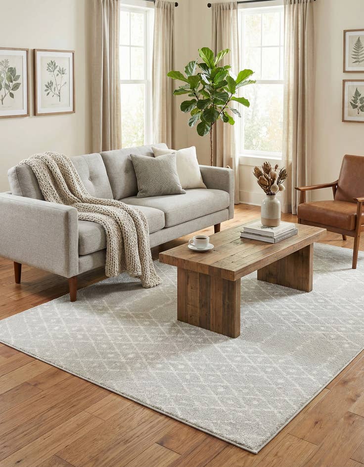 Detail image of  6' x 9' Paxon Trellis Rug