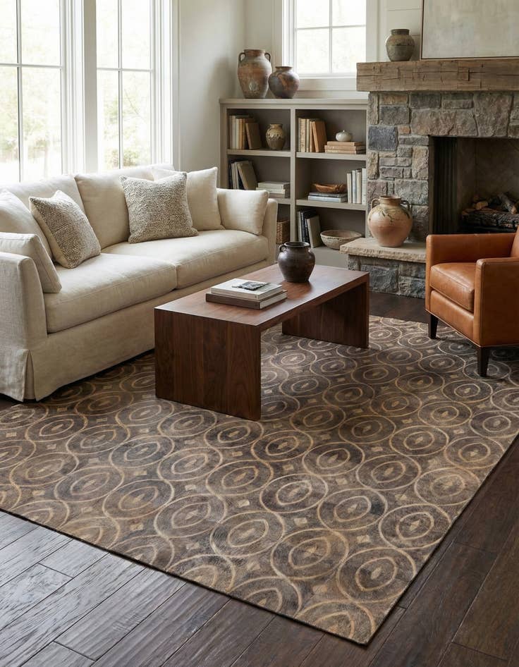 Detail image of 4' x 5' 10 Cowhide Rug